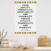 社員賞状ポスター ポスター (キッチン)