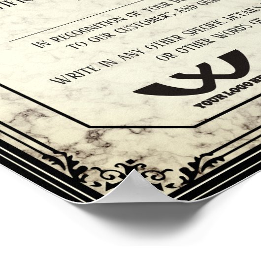 社員賞状 ポスター (角)