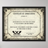 社員賞状 ポスター (正面)