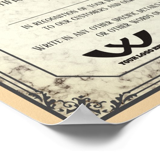 社員賞状 ポスター (角)