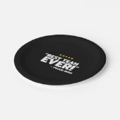 社員賞状 – 誇りを持ったボス最高のチーム ペーパープレート (アングル)