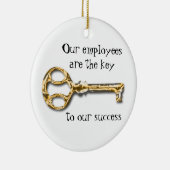 社員鑑賞事務所ありがとうございます セラミックオーナメント (右)