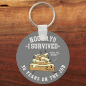 社員鑑賞勤続記念日カスタム キーホルダー (正面)