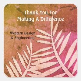 社員鑑賞業務ありがとうございました スクエアシール