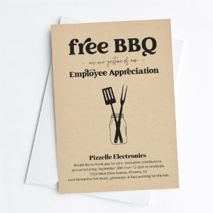 社員鑑賞業務BBQパーティー 招待状