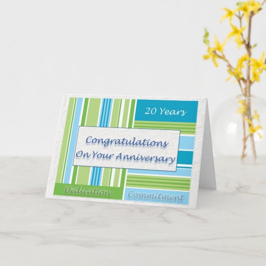 社員20周年記念 カード (黄色い花)