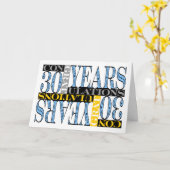 社員30周年記念モザイク カード (黄色い花)