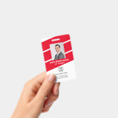 社員/企業写真付きセキュリティバッジ バッジ (手持ち)