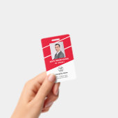 社員/企業写真付きセキュリティバッジ バッジ (手持ち)