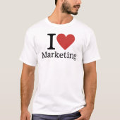社員❤️向けのマーケティングカスタムが大好き Tシャツ (正面)