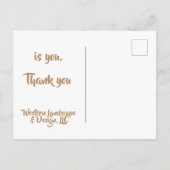 社員 顧客 クライアント 感謝  ポストカード (裏面)