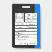 社員IDカード バッジ (裏面)