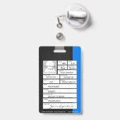 社員IDカード バッジ (裏面（伸縮クリップ）)