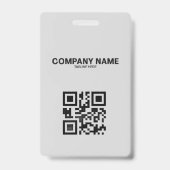 社員IDカード | 現代の企業用写真付きバッジ バッジ (裏面)