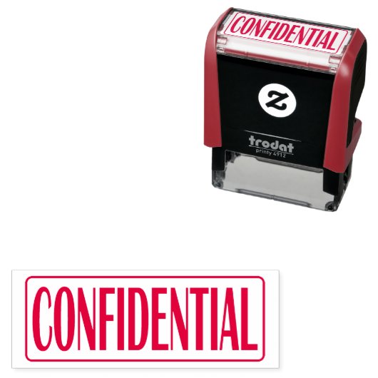 社外秘の額縁のオフィスのインク入力スタンプ セルフインキングスタンプ (インサイチュ)