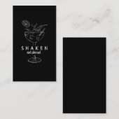 社研マーティニスがアルコールバーテンおもしろいを飲む 名刺 (正面/裏面)