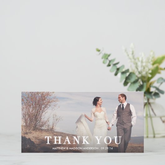 社説 | お結婚礼フォトカード サンキューカード (スタンド正面)