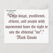 社説「我々」 ポストカード (正面)