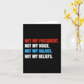 社長が私の声ではなく価値観でもない カード (黄色い花)