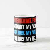 社長が私の声ではなく価値観でもない コーヒーマグカップ (中央)