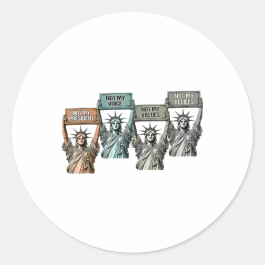 社長が私の声ではなく私の価値観でもない ラウンドシール (正面)