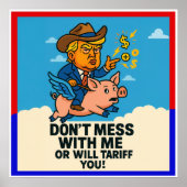 社長が誰にでも関税を適用する ポスター (正面)