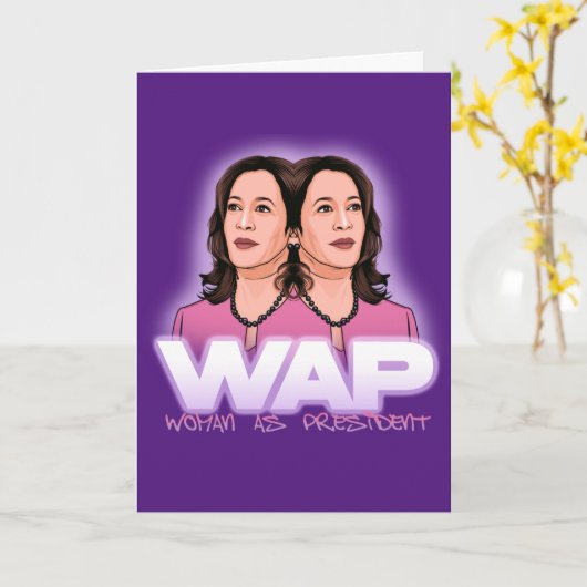 社長としての女性:カマラハリス カード (黄色い花)