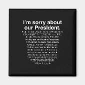 社長のアンチ・トランプが気の毒おもしろいだ マグネット (正面)