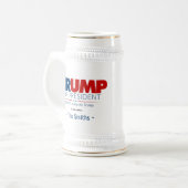 社長のトランプあなたの名前を追加 ビールジョッキ (正面左)