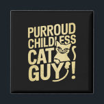 社長の投票に投票したPurroud子供のない猫の男 マグネット<br><div class="desc">2024年社長に投票したPurroud Chilless Cat Guy</div>