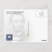 社長はAbram Lincoln ポストカード (裏面)