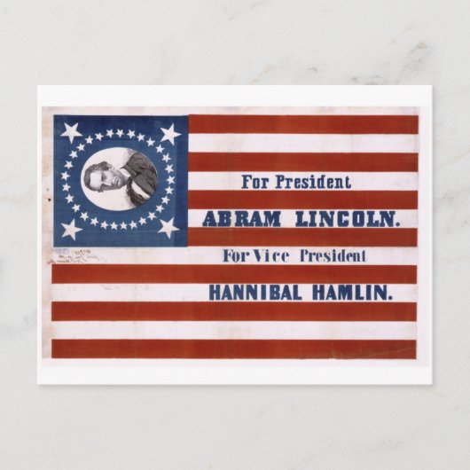 社長はAbram Lincoln ポストカード (正面)