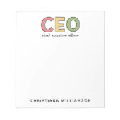 社長へのプレゼント ノートパッド (正面)