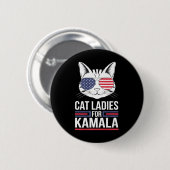 社長カマラ – Cat Lady Uni Premium 缶バッジ (正面&裏面)