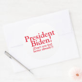 社長バイデン氏 ラウンドシール (封筒)
