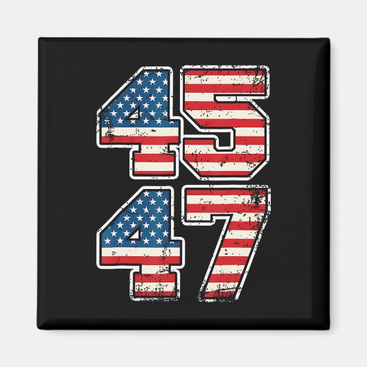 社長45 47ドナルド・トランプ就任式の日2025 マグネット (正面)