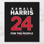 社長47カマラハリス2024サポートマダム ワインラベル (シングルラベル)