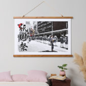 祇園祭フェスティバル 吊り下げ型タペストリー (寝室)