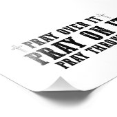 祈それはクリスチャンを通して祈その上に祈あるのである フォトプリント            (角)