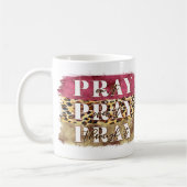 祈それを通して祈それ祈の上でモノグラム コーヒーマグカップ (左)