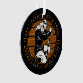 祈のバイキング戦士ルーンクリスマス オーナメント (正面)