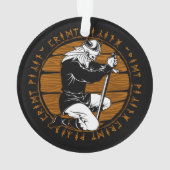 祈のバイキング戦士ルーンクリスマス オーナメント (裏面)