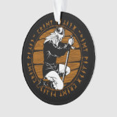 祈のバイキング戦士ルーンクリスマス オーナメント (正面)