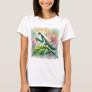 祈のマンティスウォーターカラーアート Tシャツ