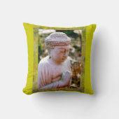 祈の仏像 – デジタルアート枕 クッション (正面)