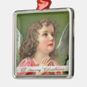 祈の天使とクリスマスバナー メタルオーナメント (左)