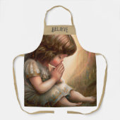 祈の小さな女の子エンジェルラディアントライトハロー エプロン (正面)