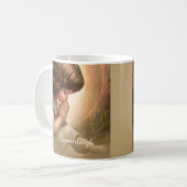 祈の小さな女の子エンジェルラディアントライトハロー コーヒーマグカップ (正面左)