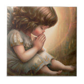 祈の小さな女の子エンジェルラディアントライトハロー タイル (正面)