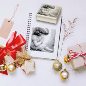 祈の小さな女の子エンジェルラディアントライトハロー ラバースタンプ